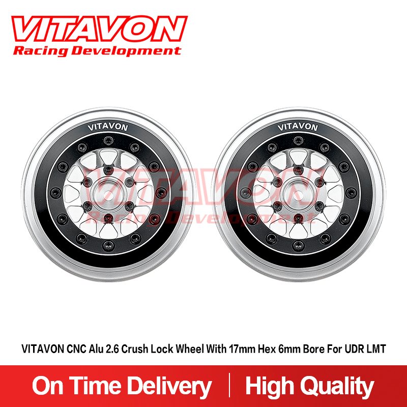 VITAVON CNCAlu 2.6 Crush Lock wheel With 17mm Hex 6mm Bore for UDR LMT