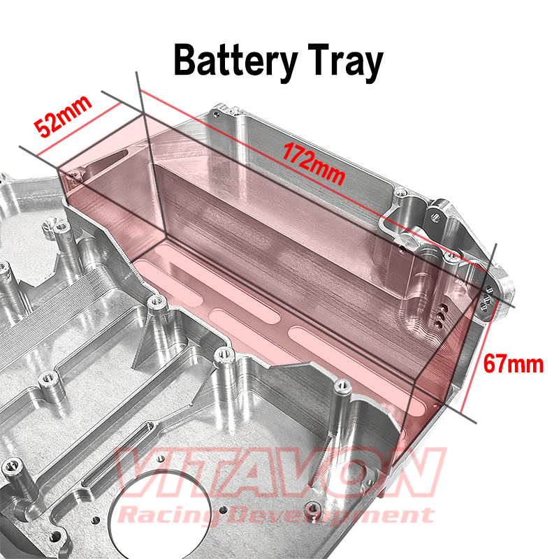 VITAVON CNC ALU7075 Redesigned Main Chassis For Traxxas UDR 1:7